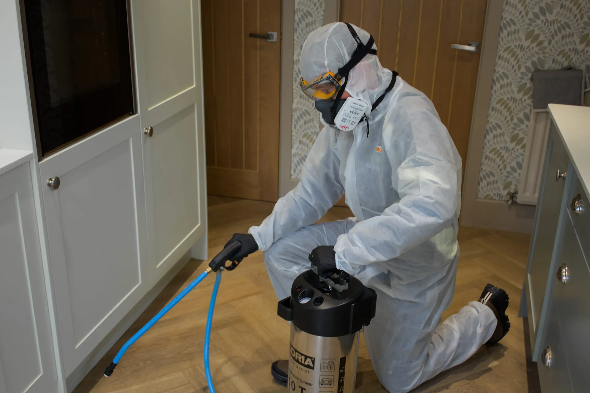Pest Control Harrogate technician performing a professional fumigation treatment